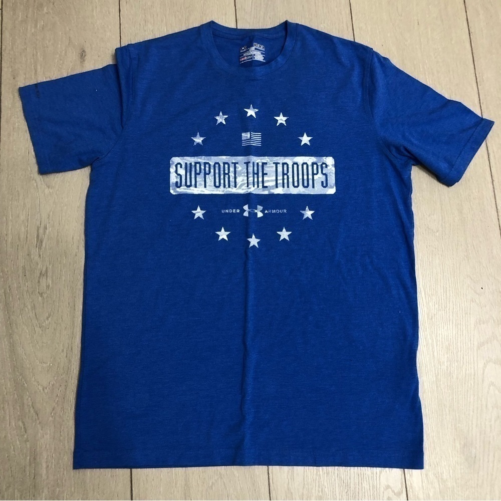 Men’s Under Armour Support The Troops Short Sleeve T-Shirt Loose Heat Gear